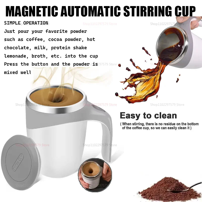 Corrosion-Resistant 304 Stainless Steel Coffee Milk Automatic Stirring
