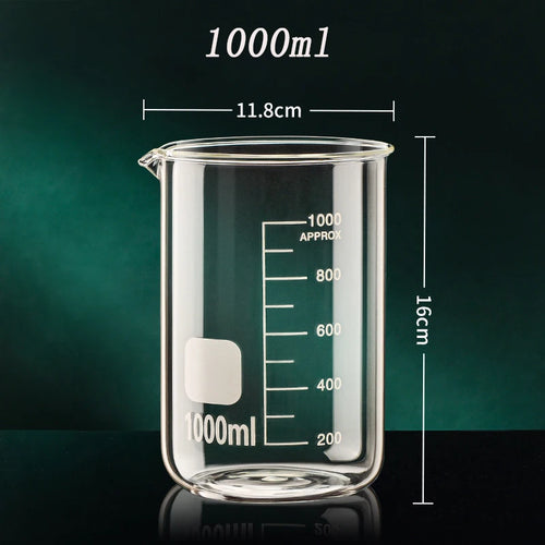High Borosilicate Glass Measuring Cup Clear Scale Cup Laboratory