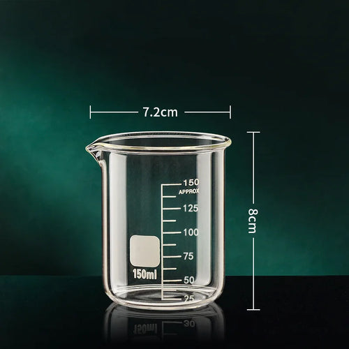 50/100/150/250/500/1000ml High Borosilicate Glass Measuring Cup Clear