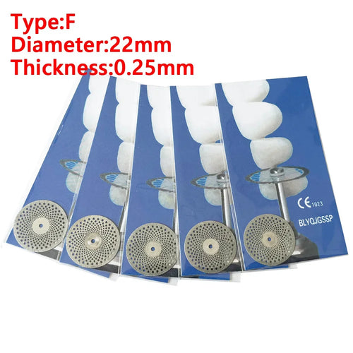 AG 5pcs Dental Diamond Disc Disks Double Sided Grit Cutting Disc Tool
