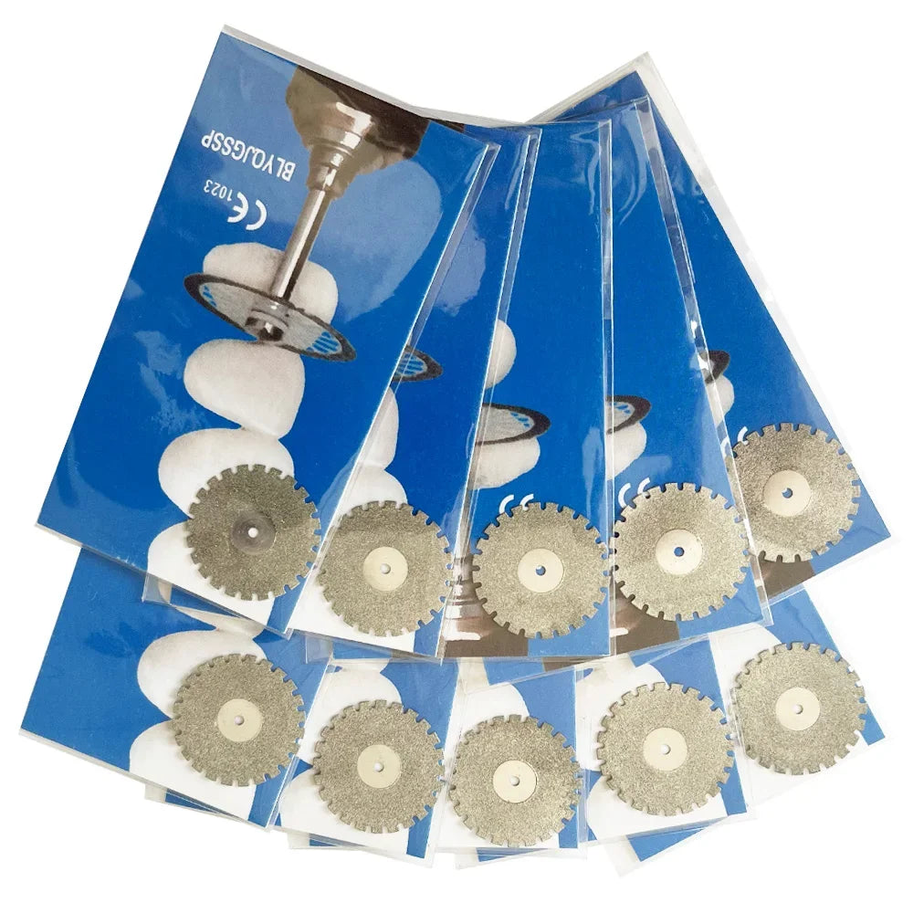 AG 5pcs Dental Diamond Disc Disks Double Sided Grit Cutting Disc Tool