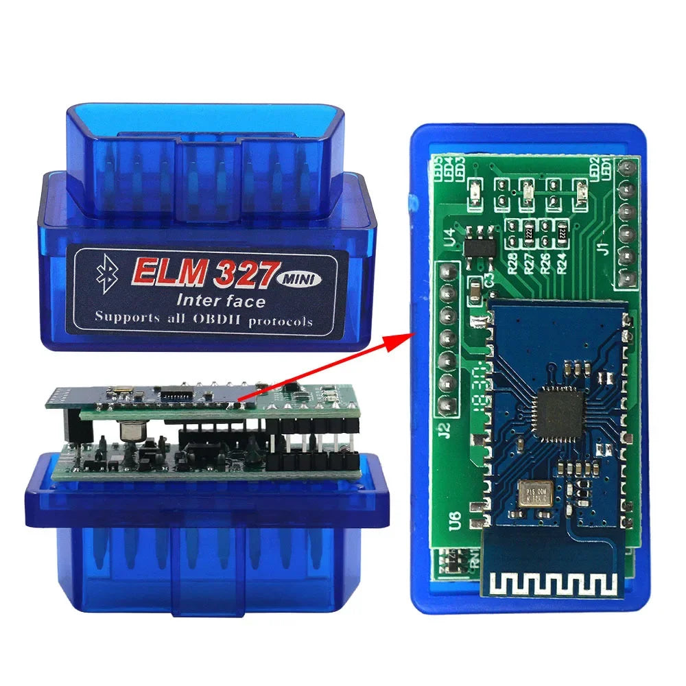 Mini ELM327 V1.5 Diagnostic Tool Bluetooth 5.1 PIC25K80 Chip