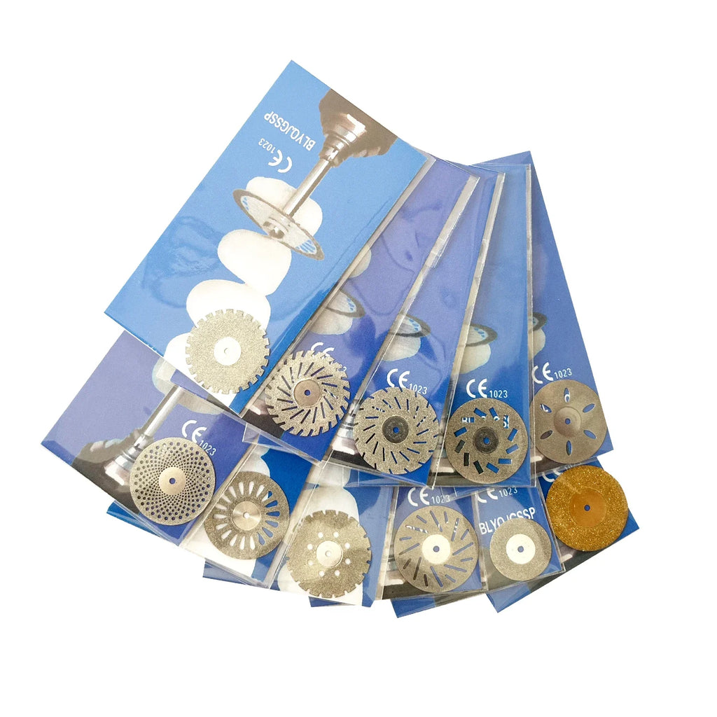 AG 5pcs Dental Diamond Disc Disks Double Sided Grit Cutting Disc Tool