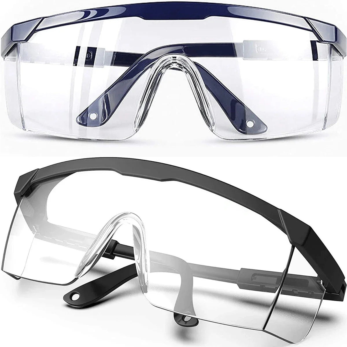 2Pcs Anti-Splash Work Safety Glasses Eye Protecting Lab Goggles