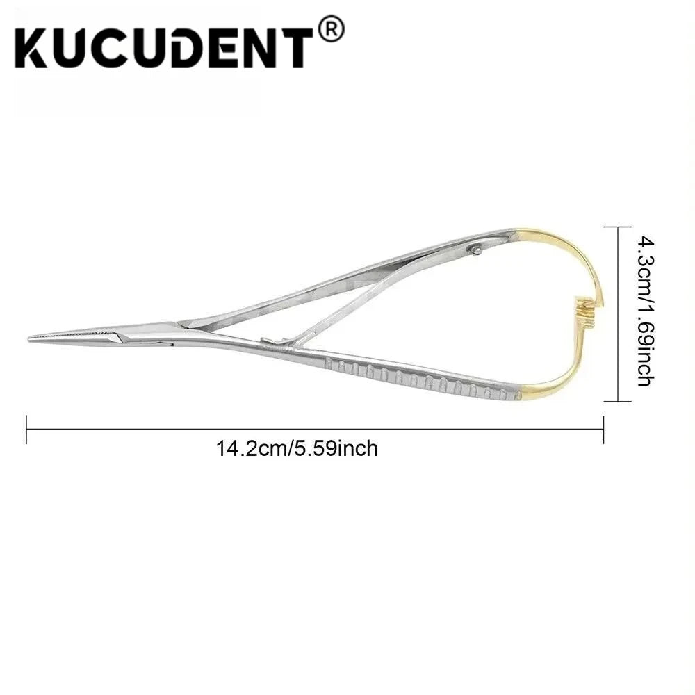 1PC Dental Needle Holder Tweezers Orthodontic Instrument Stainless