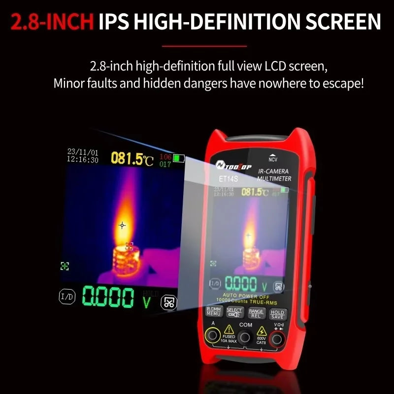 TOOLTOP ET14S 2In1 Thermal Imager Multimeter 2.8 Inch Screen PCB