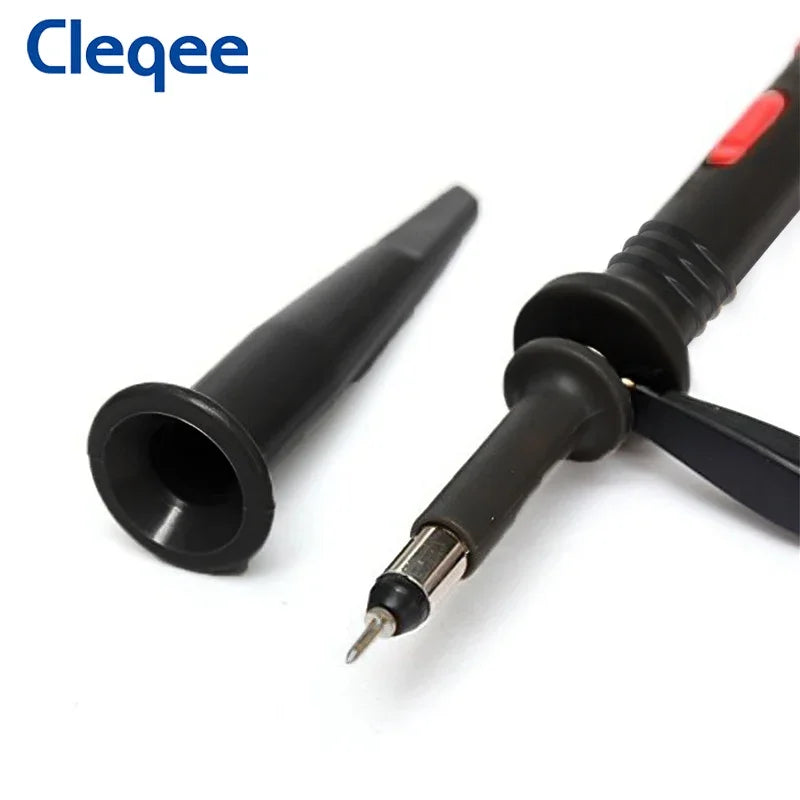 Cleqee P2200 2pcs 200MHz Oscilloscope Probe X1/X10 Safe BNC Test Lead
