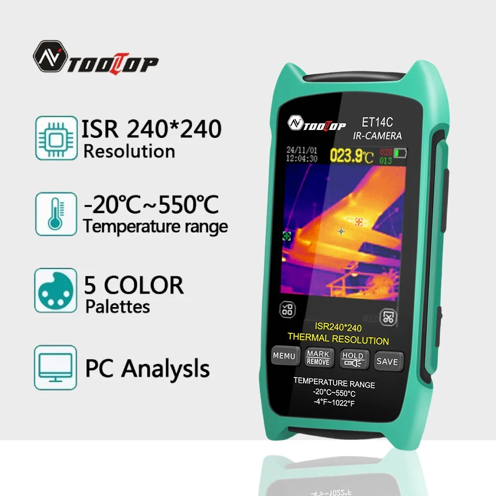 TOOLTOP ET14C 2.8inch Thermal Imager ISR240x240 25Hz Home Thermal