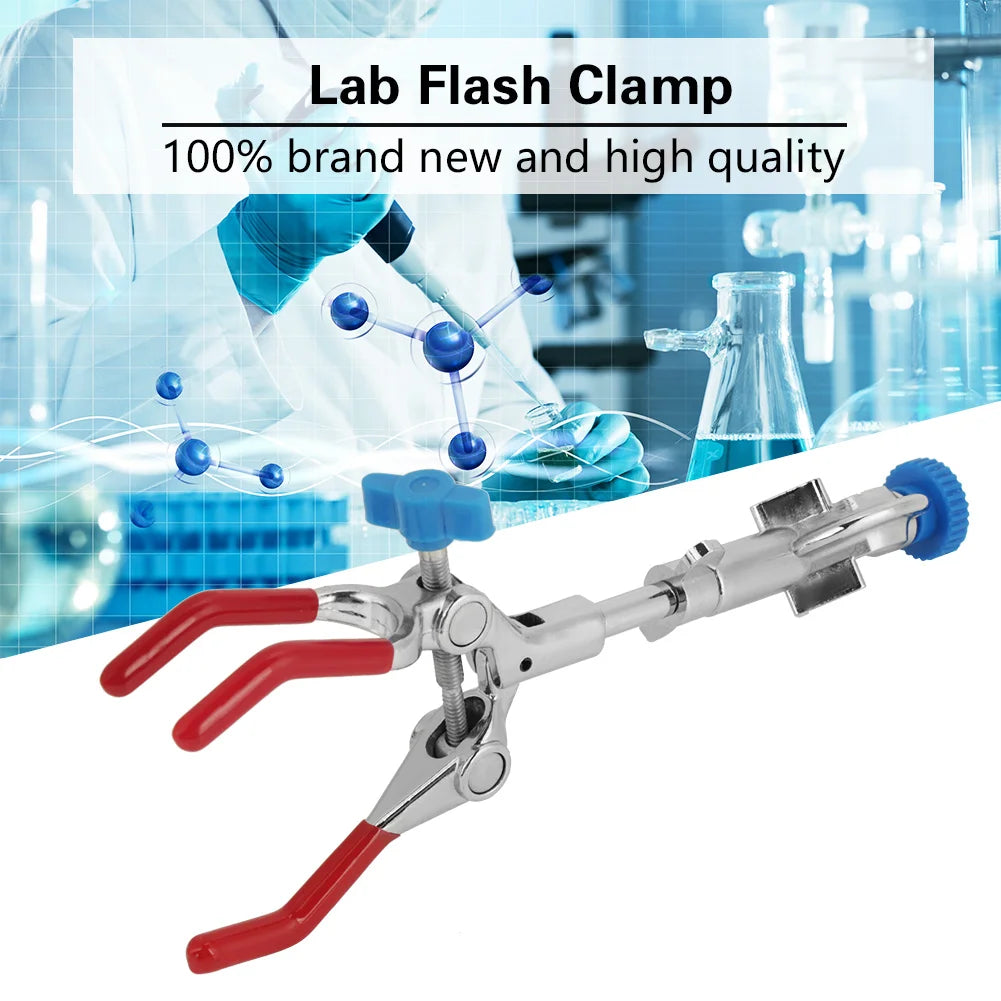 Extension Flask Clamp  Holder  Flask Clamp Adjustable Three Prong