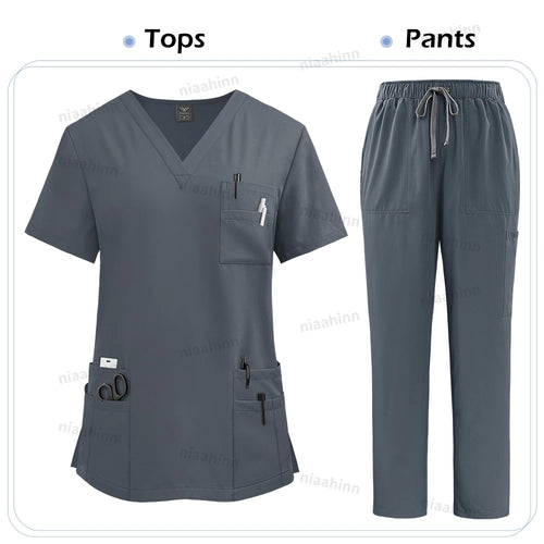 High Quality Medical Clothing for Women Uniform Nurse Lab Coat Unisex