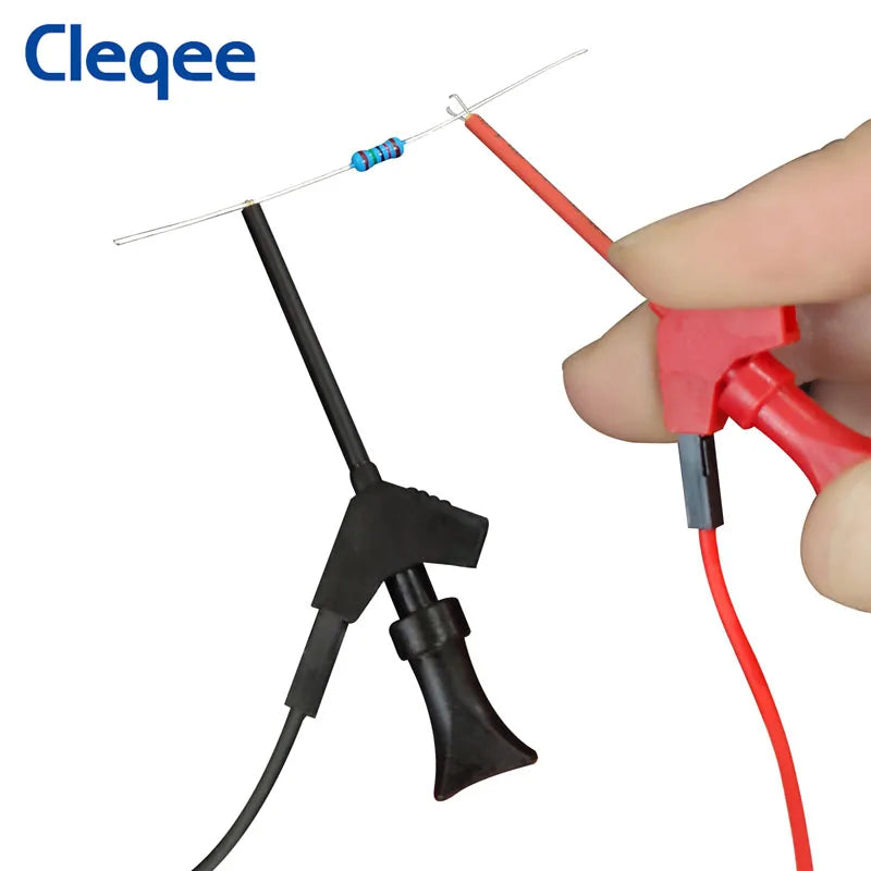 Cleqee P5003 10pcs SMD IC Test Hook Clip Mini Grabbers For Dupont