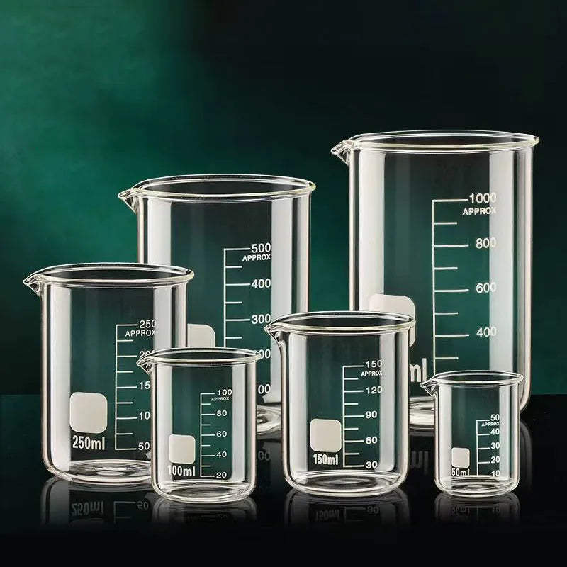 High Borosilicate Glass Measuring Cup Clear Scale Cup Laboratory