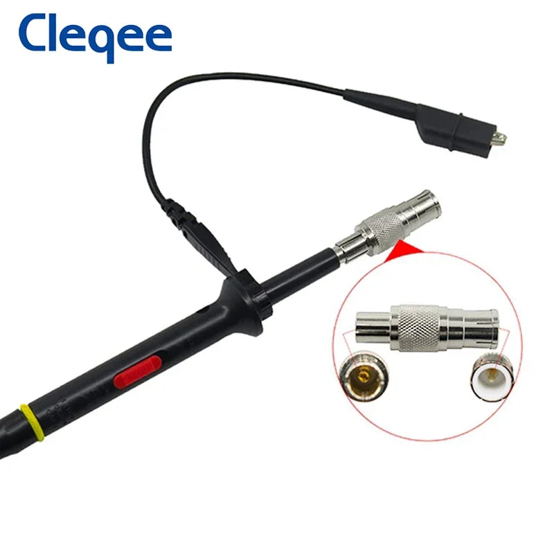 Cleqee P2200 2pcs 200MHz Oscilloscope Probe X1/X10 Safe BNC Test Lead