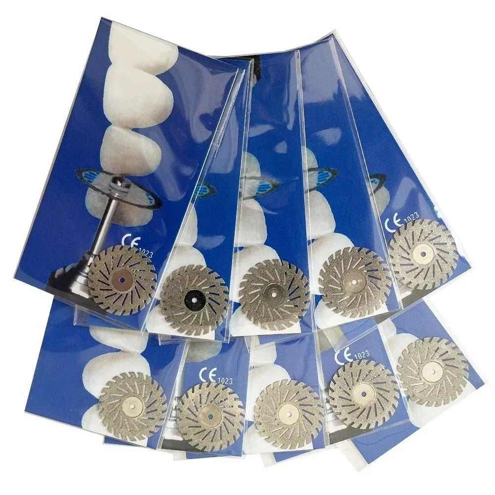 AG 5pcs Dental Diamond Disc Disks Double Sided Grit Cutting Disc Tool