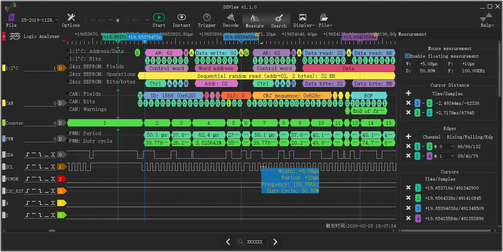 New DSLogic U2basic Logic Analyzer 16 Channels 100M Sampling USB-based