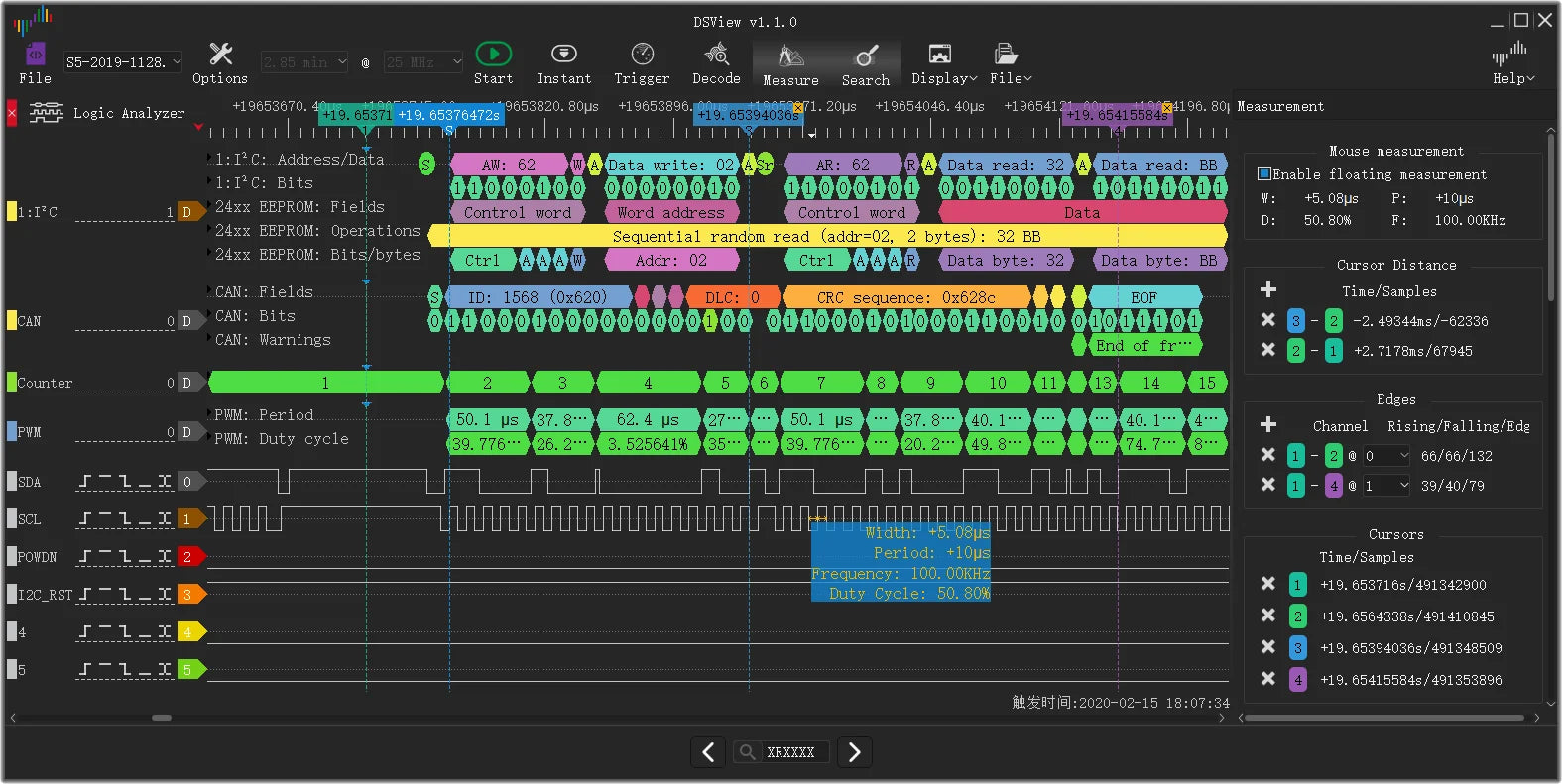 New DSLogic U2basic Logic Analyzer 16 Channels 100M Sampling USB-based