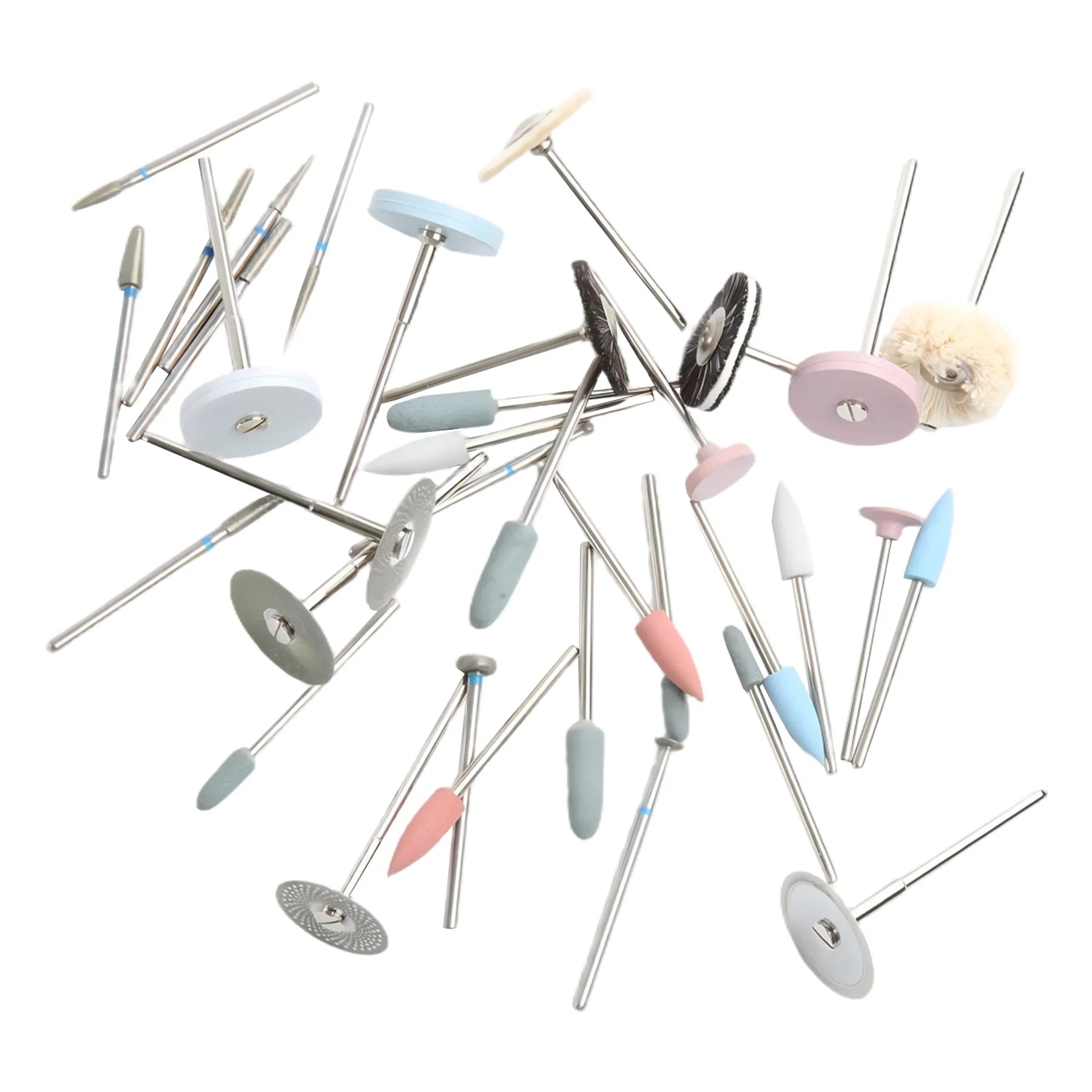 35pcs/Set Dental Lab Polishing HP Kit Ceramic Porcelain Grinding