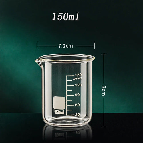 High Borosilicate Glass Measuring Cup Clear Scale Cup Laboratory