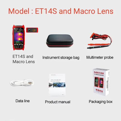 TOOLTOP ET14S 2In1 Thermal Imager Multimeter 2.8 Inch Screen PCB