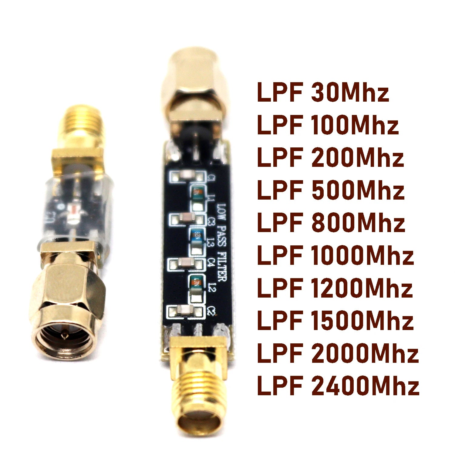 Low Pass Filter LPF SMA (30MHz-2.4Ghz) RF Signal Filtering FOR Ham