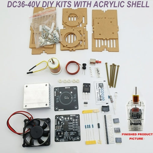 Tesla Coil High Frequency Hfsstc Electronic Candle Plasma Flame Dc