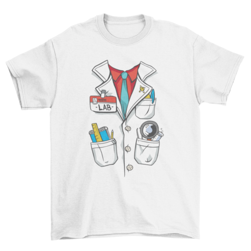 Lab Coat Syringe Scientist Costume t-shirt